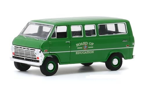 Modelo Vehículo 1970 Club Wagon Verde 1:64 miniatura 1