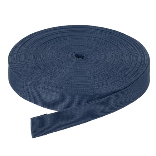 Sangle en nylon bleu marine 25 mm x 50 yards pour couture et bricolage