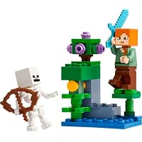 LEGO Minecraft The Lush Cave Fight Building, 40 Pieces, Ages 6+, Paper Bag Set 30705