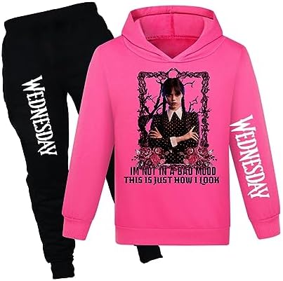Girls Hoodies Family Long Sleeve Pullover Tracksuit Set Casual Sweatshirts Kids Fashion Clothes Set
