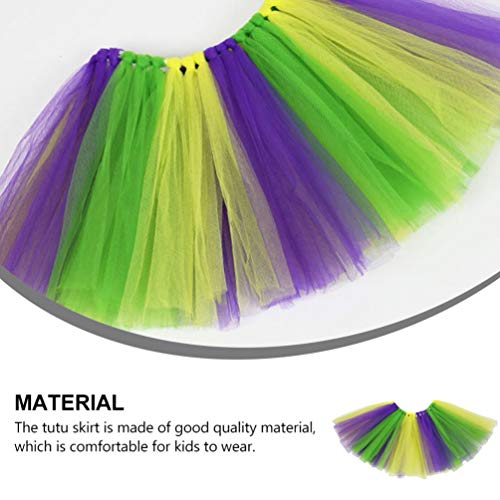 SOIMISS Meninas Tutu Saia Carnaval Gaze Saia Em Camadas Tule Vestido Princesa Festa Festa Bolha Saia