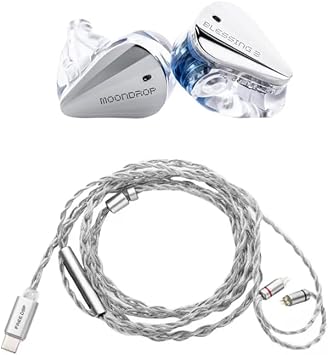 Moondrop Blessing3+Free DSP in-Ear Earphones 2DD+4BA Hybrid USB-C Earphone Upgrade Cable
