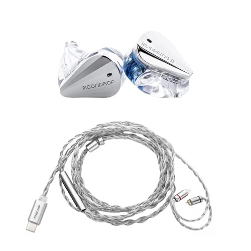 Moondrop Blessing3+Free DSP in-Ear Earphones 2DD+4BA Hybrid USB-C Earphone Upgrade Cable