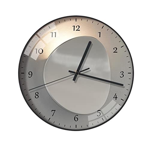 Horloge ronde numérique de style européen et luxe léger pour salon