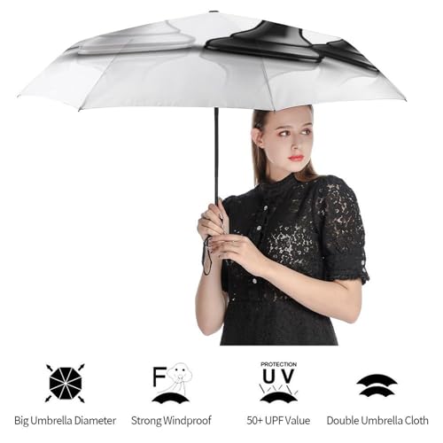Parapluie automatique compact bétail pliable avec ouverture rapide - 4