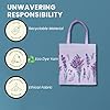 Signare Tapestry Art Pattern ECO-Friendly Shopping Tote Bag (Lavender) #4