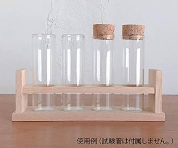 国家試験セット Amazon | 関谷理化 木製 試験管立て 穴40φ×4本立 SiTATE404H