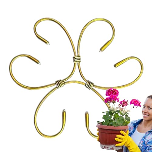 Soporte para Varillas | Tutor Estabilizador para Monstera | Pinza Metálica Reutilizable y Tutor de Flores para Plantas Escaladoras de Interior