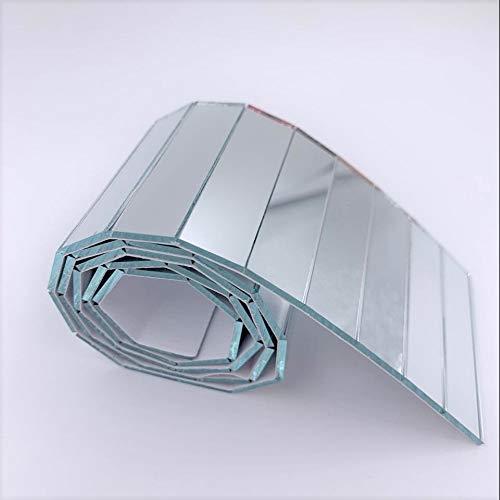 NUORUI 1/2 x 2 specchio adesivo riga piastrelle