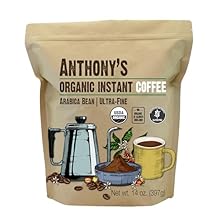 Anthonys Organic Instant Coffee,14oz, Ultra Fine Microground, Gluten Free, Arabica, Non GMO