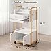 Spa Salon Trolley with Storage Cabinet, Rolling Beauty Cart for Professional Spa & Salon Use, Mobile Esthetician Cart for Skincare, Facial & Treatment Supplies (White)
