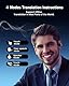ANSTEN KI Übersetzer kopfhörer, Open Ear Kopfhörer Bluetooth 5.4, 4-in-1 Translator Earbuds mit OWS LCD-Touchscreen, Unterstützt 144 Sprachen und Akzente, Geeignet für Reise, Geschäfts, Studien