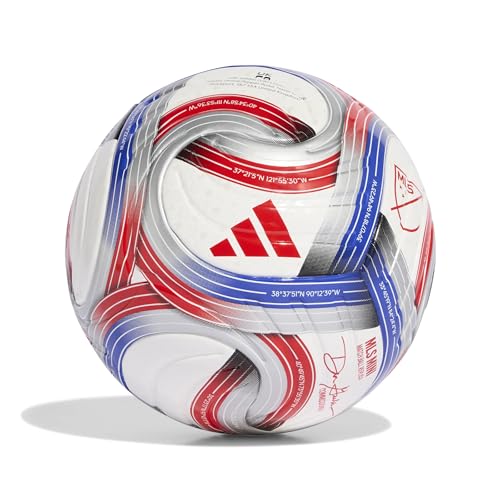 adidas Unisex-Adult Mls Mini White/Blue/Red/Iron Metallic 1