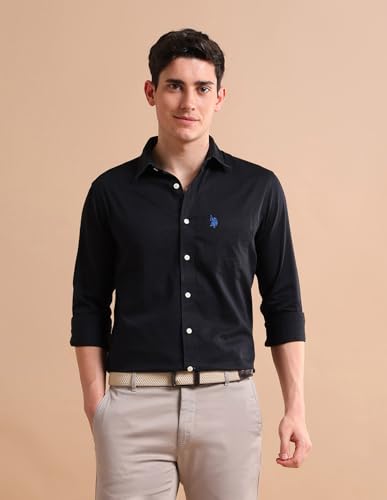 Image of U.S. Polo ASSN. Regular Fit Cotton Shirt for Men