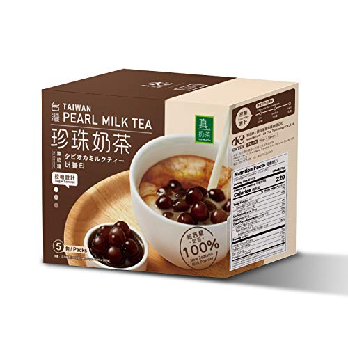 OKTEA - Bubble Tea Kit, Taiwan Pearl Milk Tea, 5-count Box (Pack of 1)