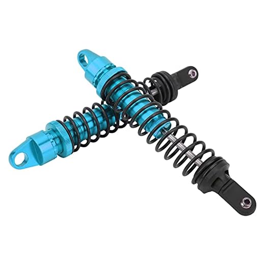2st RC Stötdämpare, RC Stötdämpning Tillbehör Rimlig design för fjärrkontrollbilar för HSP 94050 1/5 RC Bensin Off-Road Bilar(blue)