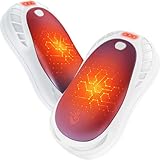 FANDLISS Handwärmer Elektrisch, 2er Tragbare Taschenwärmer Handwärmer Wiederaufladbar 6000mAh Hand Warmers 3 Heizmodi Schnelles Aufheizen,Ideal Warmes Geschenk für Outdoor Sport,Weihnachten im Winter