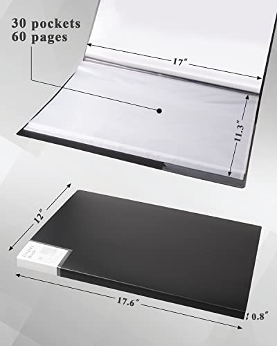 Dynta LHWJ4 Art Portfolio 4 Packs Portfolio Folder With Plastic Sleeves Presentation Book thumb #5