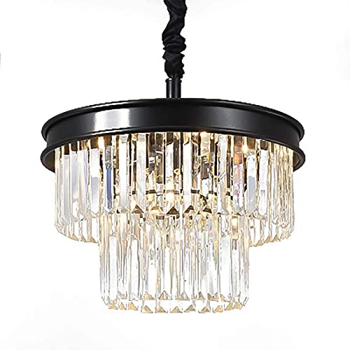 Lustre plafonnier moderne K9 cristal rond pour remplacer un éclairage trop sombre