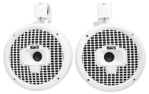 Pair SPORT8-W Power Sports 8" Marine Wakeboard Tower Speakers Swivel Clamp