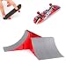 AumoToo Skatepark Ramps, Kit Mini Kit per Skate Park per Il Piano Tecnico Giocattolo di imbarco del Pattino della barretta di DIY del Circuito Regalo di Natale per i Bambini (A)