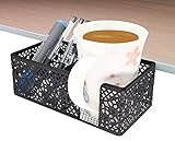 Aurynns Desktop cup holder with clip and stationery organizer, ideal for storing drinks, stationery...