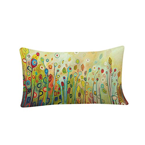 Funda de flores y pájaros,Subfamily® Impresión de aves Sofá cama Decoración del hogar Festival Funda de almohada Fundas de colchón (A)