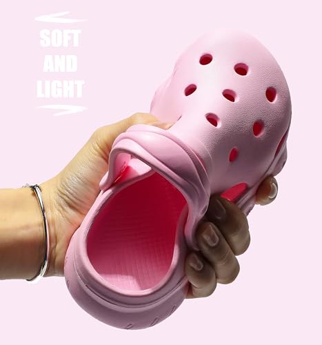 Image of INMINPIN Kids Cute Clogs Cartoon Garden Shoes Boys Girls Slides Slippers Indoor Outdoor Children Water Shower Beach Pool Sandals