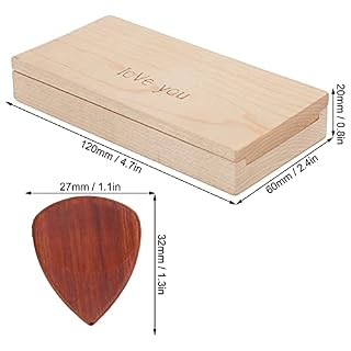 Yuehuamech Lot de 3 médiators de Guitare livrés dans Une Belle boîte Cadeau en Bois pour Votre kit d’accessoires d… - Les Beatles, Paul McCartney, John Lennon, RIngo Starr, George Harrison Yuehuamech Lot de 3 médiators de Guitare livrés dans Une Belle boîte Cadeau en Bois pour Votre kit d'accessoires d… – Image 4
