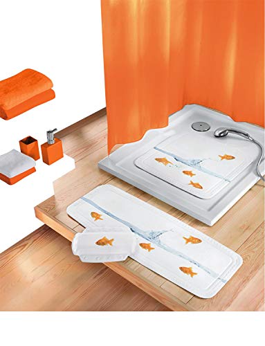 Kleine Wolke 1 shower mat Goldfisch in multicolor, Duschwanneneinlage 55x55 cm