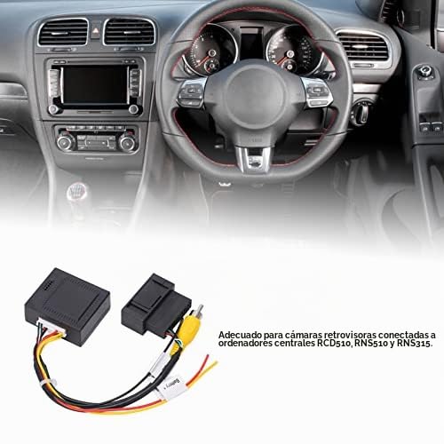 Akozon Convertidor RGB a AV, Adaptador de Caja Decodificador de Adaptador de Cable de Audio RCA AV de 12V 5W para Piezas de Cámara de Respaldo Magotan CC