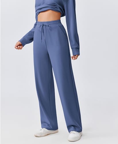 Image of PINSPARK 2 Piece Sets for Women 1 /2 Zip Sweatsuit Loose Fit Sweatshirt Straight Leg Pants 2026 Matching Outfit Fall Tracksuit