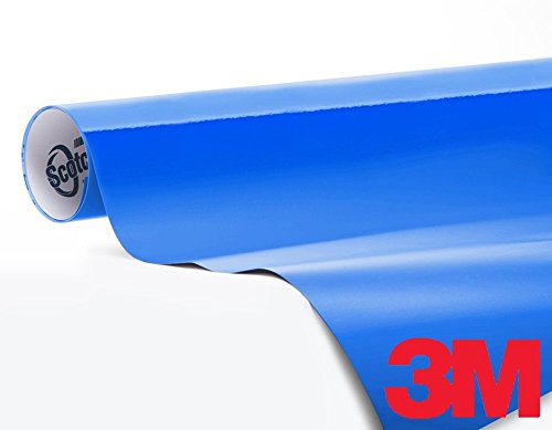 3M 1080 Gloss Intense Blue Air-Release Vinyl Wrap Roll (1/2ft x 5ft)