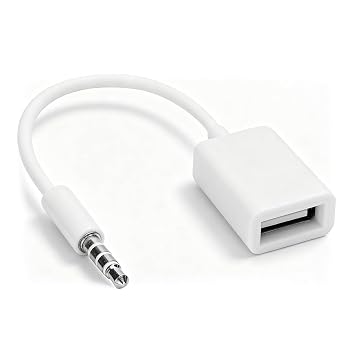 TROUVAILLE 3.5mm Jack to USB Cable, USB to Aux Audio Adapter, Male Aux Audio Jack Plug to USB 2.0 Female Converter Cable Cord Converter Cable