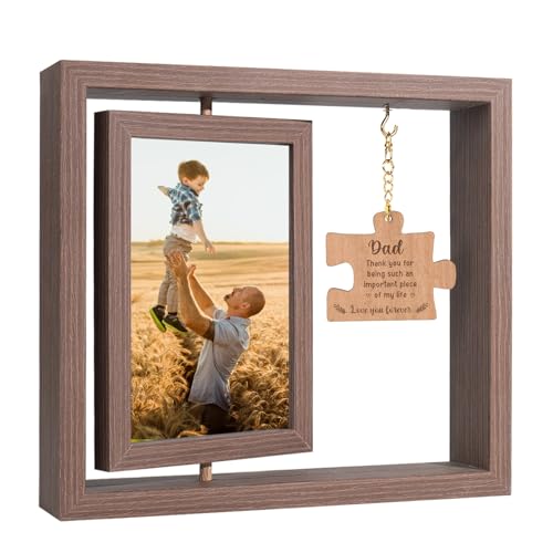 Ithmahco Personalized Father Day Gifts, Fathers Day Picture Frame From Daughter, Son, Personalized Photo Frame Dad Gift, Heartffelt First Father Days Gifts