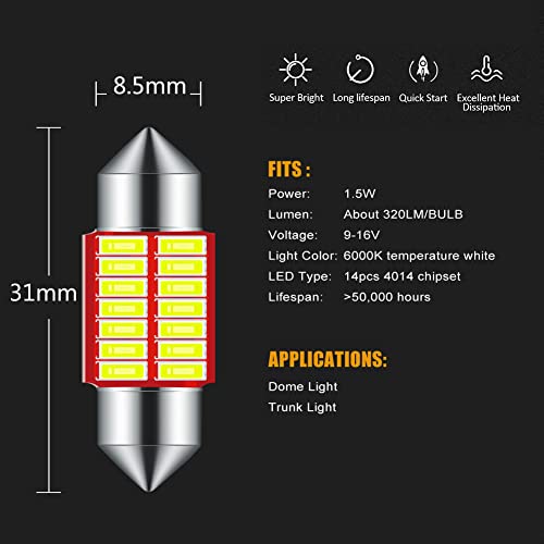 Dodofun Deluxe Interior Led Light Kit Compatible With 2010-2015 Toyota Prius ( 13-Pc Bulb 6000K ) #TOP1