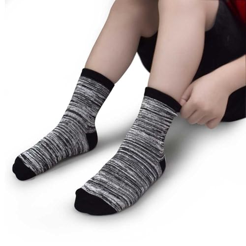 Kids Socks for Boys Girls (1-14 Years) | Toddler to Youth Crew Socks | Soft Breathable Cotton, Snug Fit4
