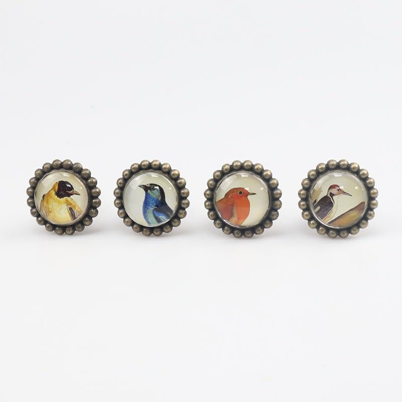 4x Bronze VintaCabinet Drawer Knobs Antique Kids Wardrobe Handles For Closet Cupboard Kitchen Furniture Pulls Hooks - (Color: Unicornx4)