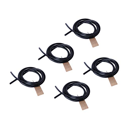 HiwowSport 5FT High Performance High Temperature Silicone Vacuum Tubing Hose Black 3mm/4mm/6mm/8mm/10mm