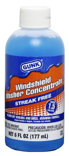 Gunk M506-24PK Concentrated Windshield Washer Solvent with Ammonia - 6 oz, (Case of 24)