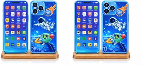 Image of Kids Phone - Rechargeable Toy for Kids with 24 Learning Modes | Talking Dummy Mobile for Boys & Girls Age 2-12 | Educational Mobile Phone Toy with, Music & Games Flash Card Phone (Pack of 2)