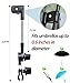 Universal 360° Adjustable Chair Umbrella with Clamp, Umbrella Holder for Stroller, Beach Chair, Wheelchair & Golf Cart - No Tools Needed, Sun & Rain Protection