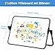 A4 Whiteboard Magnetisch, Kleine Doppelseitige Magnettafel mit Ständer, Schreibtafel Trocken Abwischbar Whiteboard Magnetwand mit Stiften&Radiergummi&Magneten für Kinder, Schule, Büro, 30x21cm
