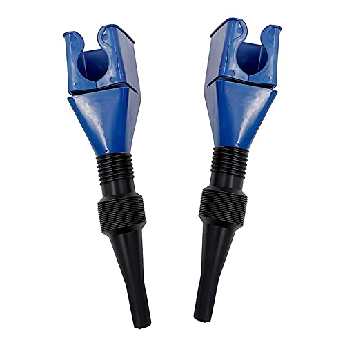 TNSLAND Entonnoir huile moteur entonoir, Lot de 2 entonnoir flexible, antonoire essence voiture entonnoir carburant, entonnoir plastique pour voiture et huile domestique
