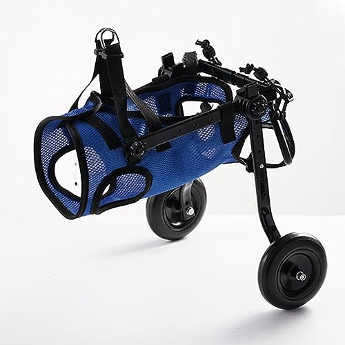 Fgbetcv Kleine Räder für Hinterbeine, Behinderte, leichte Spaziergänge, Rehabilitation, Haustier-Trolley, Hunde-Beinbandage und Hüftstütze, Mobilitätshilfe für behinderte Haustiere