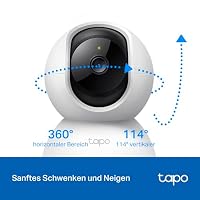 Tapo TP-Link C200P2 360° Überwachungskamera für den Innenbereich, 1080P, Nachtsicht, Bewegungserkennung, Zwei-Wege-Audio, kompatibel mit Alexa&Google Assistant, für Babys/Haustiere, 2 stück C200 – Ansicht 5