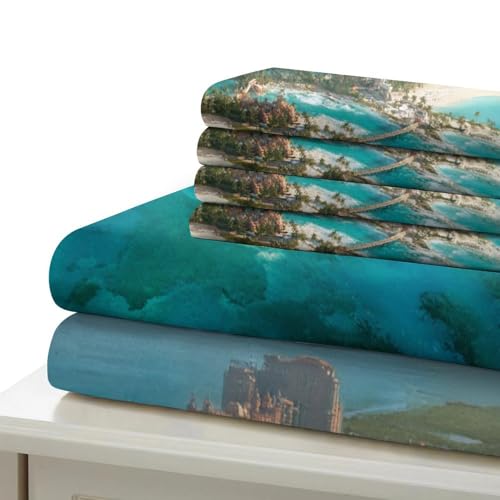 Parure de lit 3 pièces effet 3D microfibre double 200x200cm
