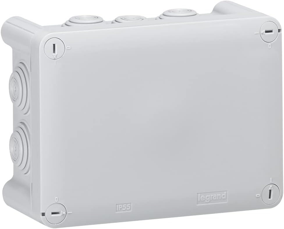 Legrand LEG94524 Junction Box Rectangular Quarter-Turn Closure Grey 155 x 110 x 74 mm