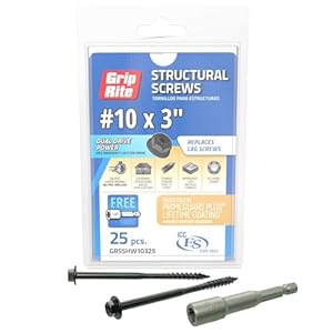 Grip-Rite GRSSHW Strukturschraube, 25 Stück