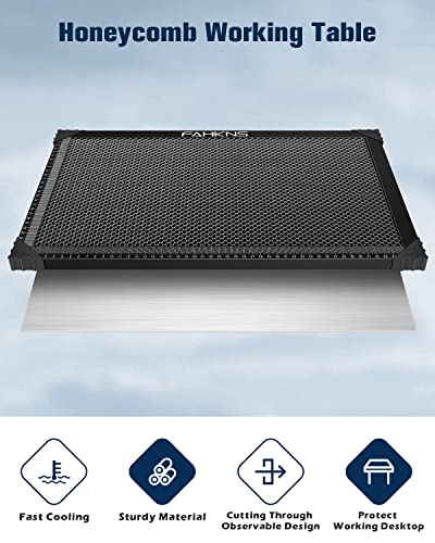 Panel de trabajo de panal para máquina de corte láser con base de aluminio 5